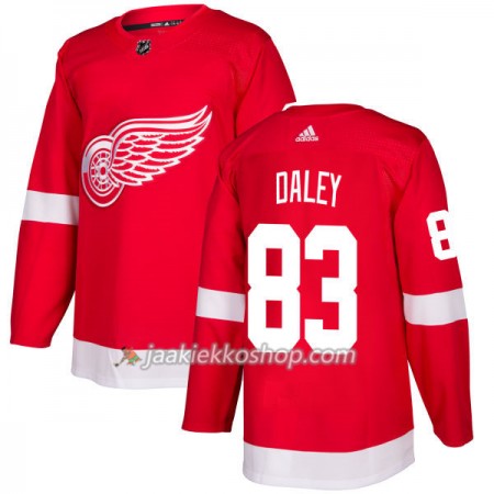 Miehille NHL Detroit Red Wings Pelipaita Trevor Daley 83 Adidas 2017-2018 Punainen Authentic